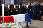 Во время церемонии прощания с бывшим президентом Франции (1995-2007) Жаком Шираком, 30 сентября 2019 года
