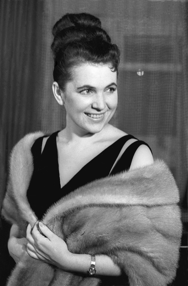 Солистка Большого театра Союза ССР Галина Вишневская. 1961 год.