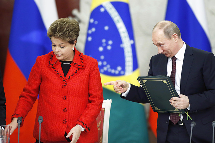 Владимир Путин и президент Бразилии Дилма Руссефф 