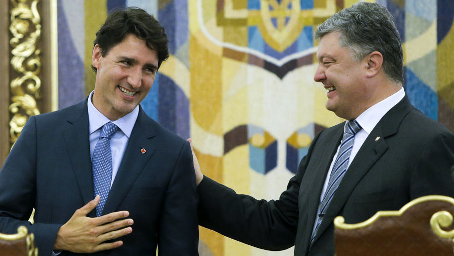 Президент Украины Петр Порошенко и премьер-министр Канады Джастин Трюдо, 2016 год 