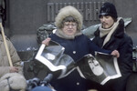 Валерия Новодворская на митинге, посвященном Дню прав человека, 1989 год
