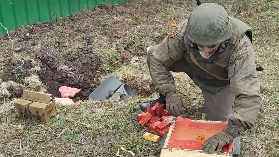 МО: российские саперы разминировали территорию в Харьковской области от боеприпасов ВСУ