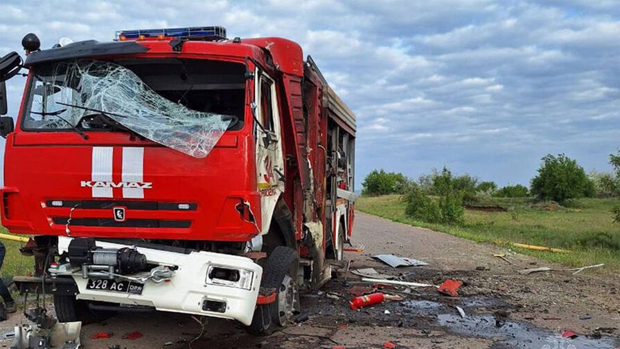 Сотрудники МЧС пострадали в результате атаки беспилотника в ДНР
