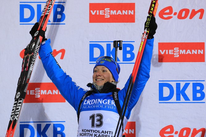 Ольга Зайцева заняла третье место в гонке преследования в Контиолахти