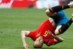 Андрес Иньеста в матче Россия—Испания в этапе Чемпионата мира по футболу в Москве, 2018 год