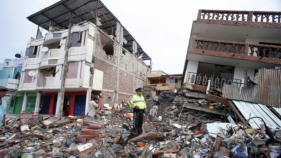 Разрушительное землетрясение магнитудой 7,8 произошло у&nbsp;берегов Эквадора 