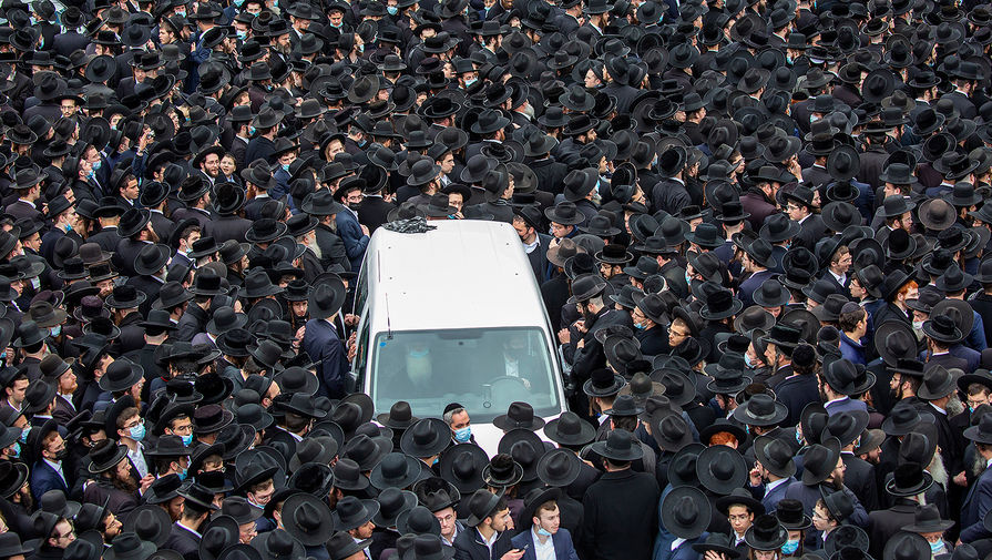 Похороны раввина Мешулама Давида Соловейчика в Иерусалиме, 31 января 2021 года