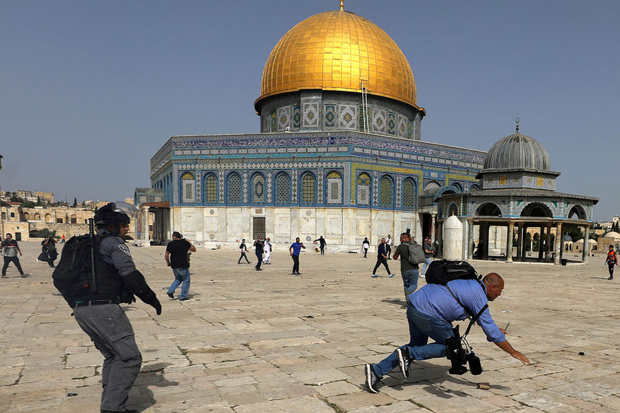 Ситуация в&nbsp;районе мечети «Аль-Акса» на&nbsp;Храмовой горе в&nbsp;Иерусалиме, 10 мая 2021 года