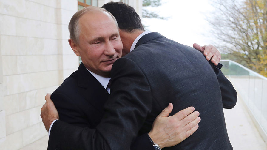 Президент России Владимир Путин и президент Сирии Башар Асад во время встречи в&nbsp;Сочи, 20&nbsp;ноября 2017&nbsp;года