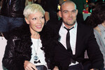 Аврора и ее супруг телережиссер Алексей Трейман во время показа коллекции российского дизайнера Киры Пластининой сезона весна-лето 2012 в рамках Volvo Fashion Week