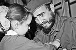 Фидель Кастро во время посещения ленинградского детского сада № 17, 1963 год