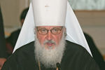 Председатель Отдела внешних церковных связей Московского патриархата митрополит Кирилл на первом Всемирном саммите религиозных лидеров, 2006 год