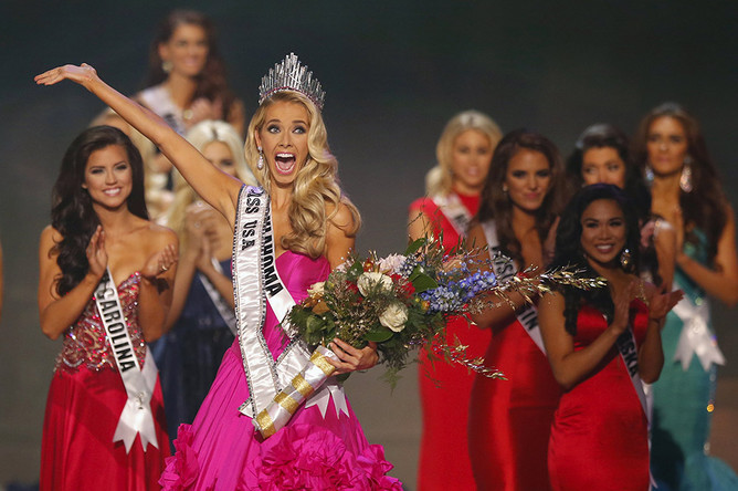 26-летняя Оливия Джордан из Оклахомы во время финала конкурса «Мисс США»