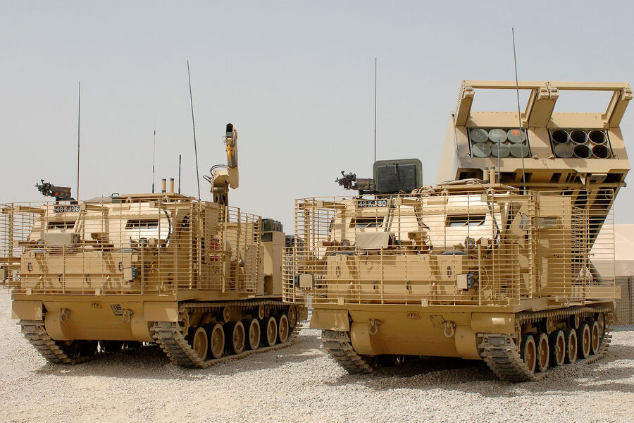 Британские реактивные системы залпового огня M270 в Афганистане