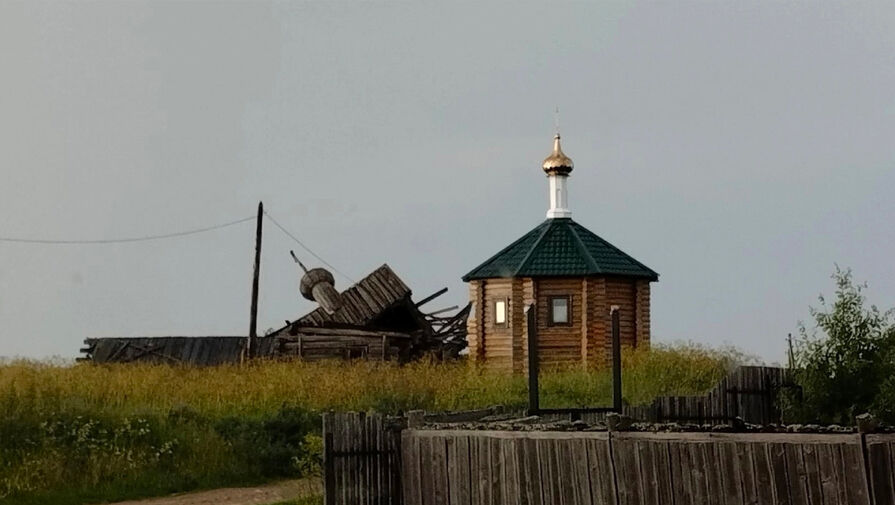 В Архангельской области рухнула церковь Василия Блаженного