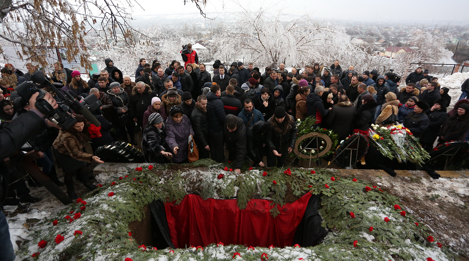 Похороны жертвы теракта в Волгограде, 31 декабря 2013 года