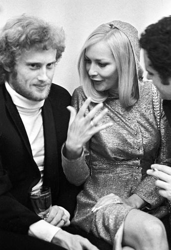 Польские актеры Даниэль Ольбрыхский и Барбара Брыльска на VII ММКФ, 1971 год