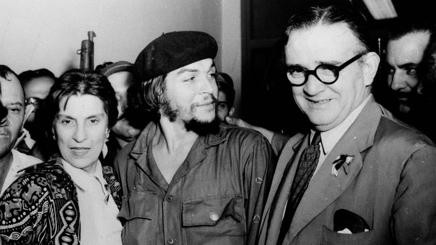 Эрнесто &laquo;Че&raquo; Гевара с&nbsp;родителями в&nbsp;аэропорту Гаваны, 1959&nbsp;год 