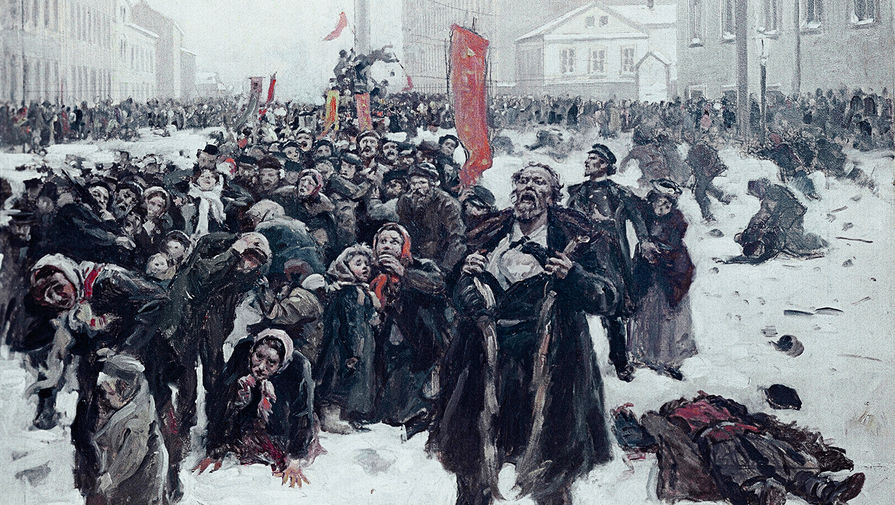 Репродукция картины «9 января 1905 года»