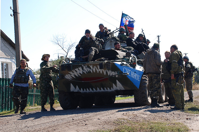 Ополченцы ДНР в&nbsp;населенном пункте Ясеневка