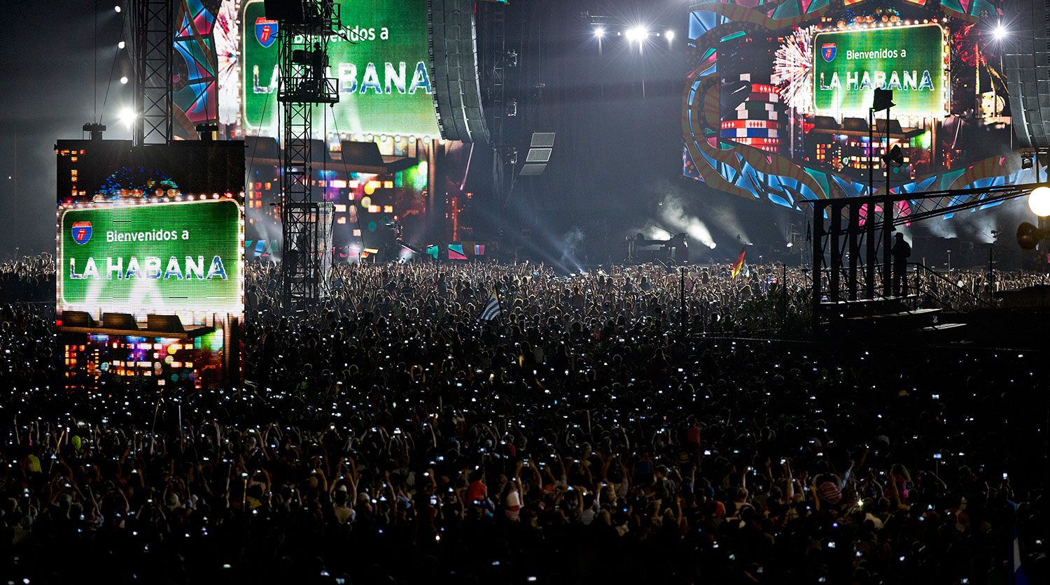 Группа The Rolling Stones впервые выступила на Кубе