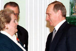 Мадлен Олбрайт и Владимир Путин в Кремле, 2000 год 