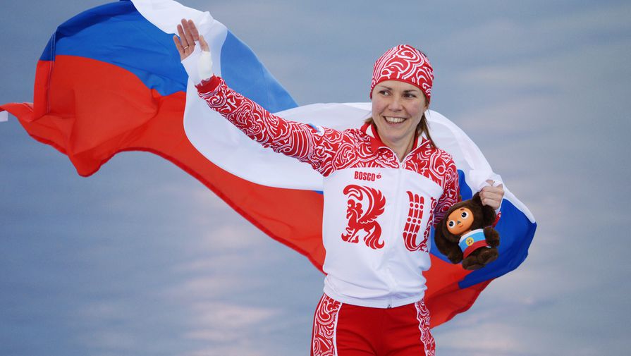 Росийская конькобежка Ольга Граф