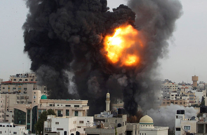 В&nbsp;офис премьер-министра ХАМАС израильтяне послали 4&nbsp;ракеты. Здание сметено до&nbsp;основания