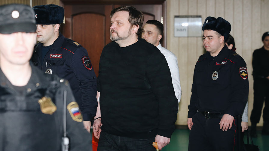 Экс-губернатор Кировской области Никита Белых перед оглашением приговора в Пресненском суде Москвы, 1 февраля 2018 года