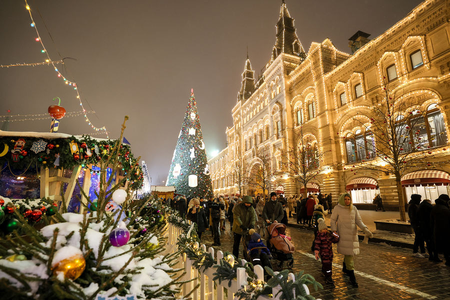 Москва в новый год фото