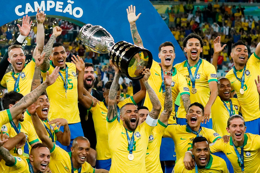 Кубок Америки — 2019. Сборная Бразилии празднует победу
