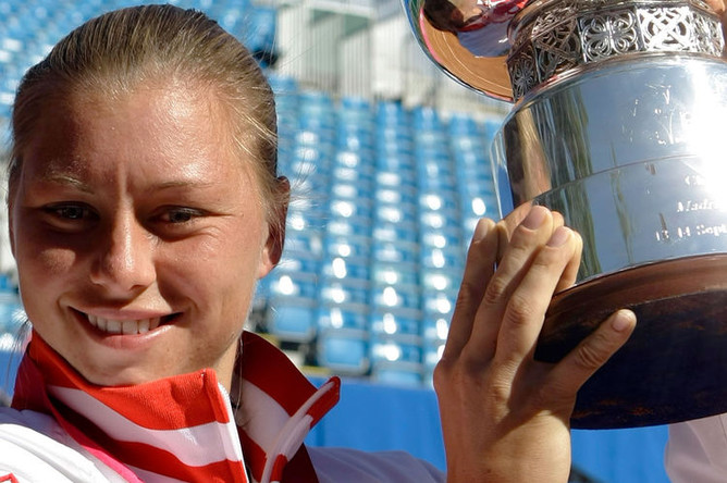 Вера Звонарева после победы на Кубоке Федерации, 2008 год