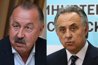 Валерий Газзаев (слева) готов сменить Виталия Мутко на посту президента РФС