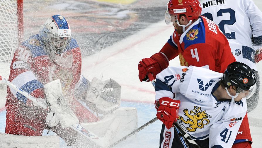 Сборная России по хоккею уступила национальной команде Финляндии в матче Кубка «Карьяла»