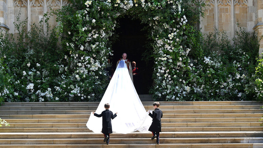 Меган Маркл на&nbsp;свадебной церемонии в&nbsp;часовне Святого Георгия в&nbsp;Виндзорском замке, 19 мая 2018