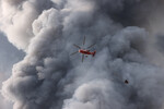 Тушение пожара на складе компании Ozon в районе Новорижского шоссе в селе Петровское в городском округе Истра, 3 августа 2022 года