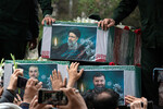 Церемония прощания с президентом Ирана в Тебризе, 21 мая 2024 года