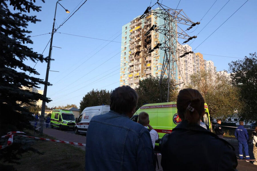 Последствия атаки БПЛА в&nbsp;районе подмосковного Раменского, 10&nbsp;сентября 2024&nbsp;года