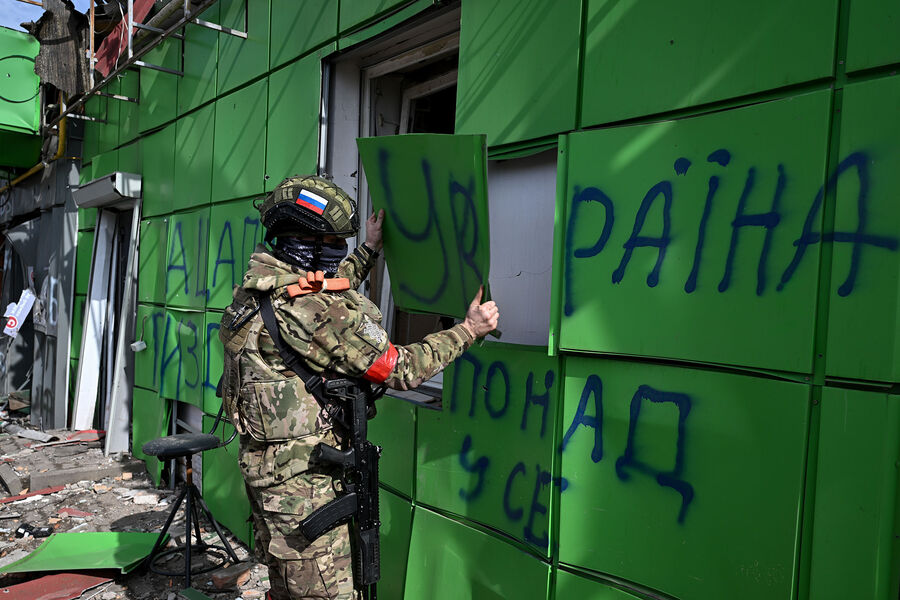 Боец подразделения спецназа &laquo;Ахмат&raquo; в&nbsp;Судже, 15&nbsp;марта 2025&nbsp;года 