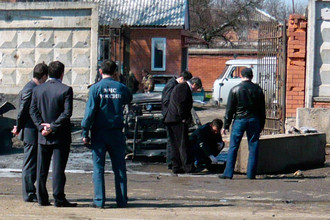 В Ингушетии на похоронах убитого при нападении боевиков полицейского подорвался смертник