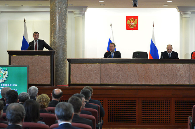 Дмитрий Медведев принял участие в заседании коллегии Минфина