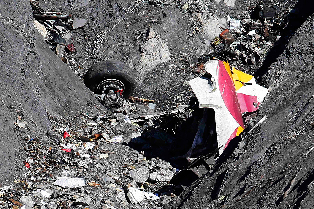 Работы на месте крушения самолета Airbus A320 авиакомпании Germanwings