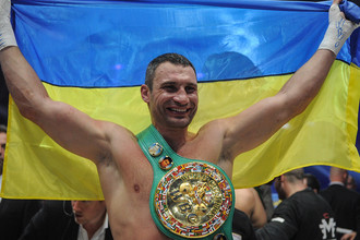 Виталий Кличко после боя с Мануэлем Чарром, 2012 год