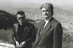 Эдуард Лимонов с первым президентом Республики Сербской Радованом Караджичем около Сараево, 1992 год