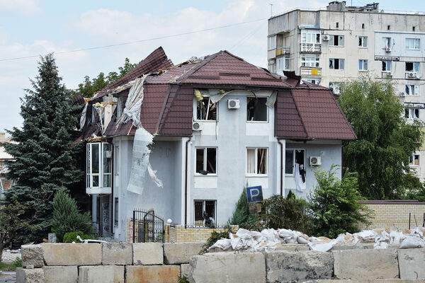 Разрушенный дом в&nbsp;Лисичанске, июль 2022&nbsp;года