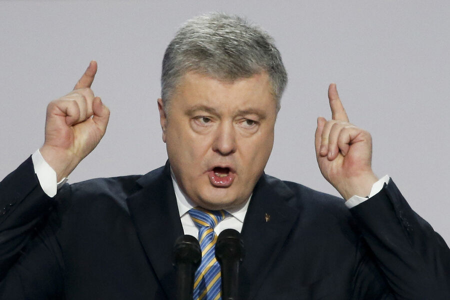 Президент Украины Петр Порошенко во время выступления на&nbsp;встрече со своими сторонниками в&nbsp;Киеве, Украина, 29&nbsp;января 2019&nbsp;года