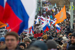 Участники «Марша памяти Бориса Немцова»