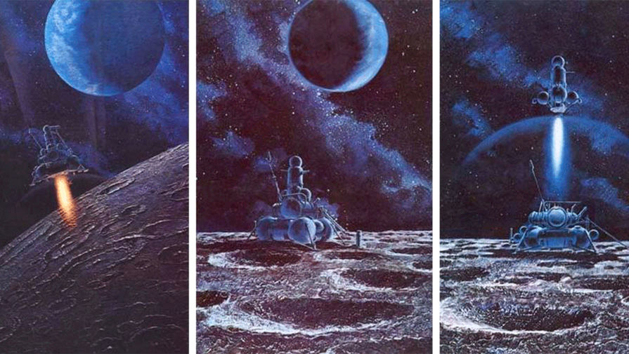 Картина А.Леонова и А.Соколова «Луна-16»