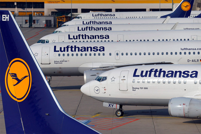Во время забастовки пилотов авиакомпании Lufthansa