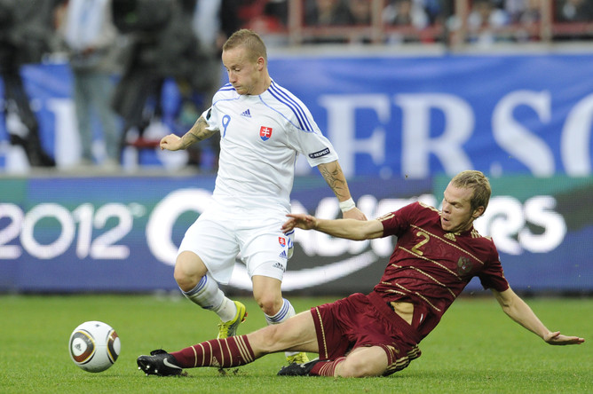 Мирослав Стох забил единственный мяч в матче Россия — Словакия